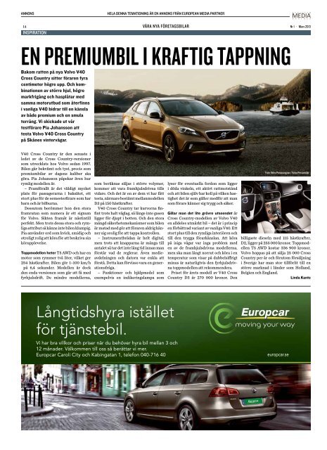 Våra Nya Företagsbilar - European Media Partner Sverige AB