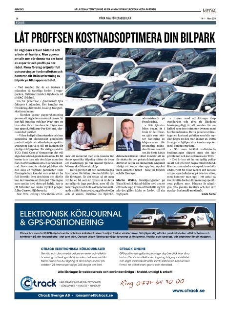 Våra Nya Företagsbilar - European Media Partner Sverige AB