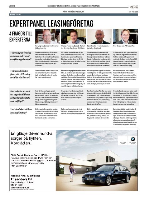 Våra Nya Företagsbilar - European Media Partner Sverige AB