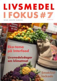 eko-tema på Interfood - Livsmedel i fokus