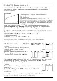 Werkblad TI83 - Riemann-sommen en GR