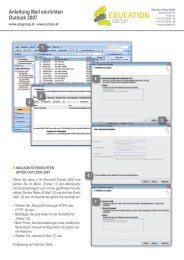 ANLEITUNG MAIL EINRICHTEN OUTLOOK 2007
