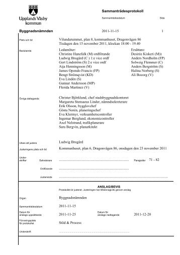 BN Protokoll 2011-11-15pu.pdf - Upplands Väsby kommun