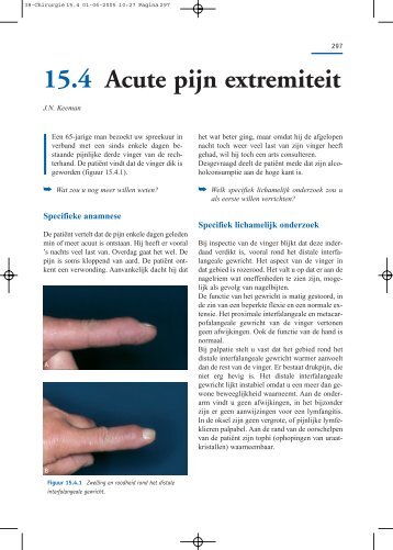 15.4 Acute pijn extremiteit