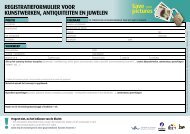 Registratieformulier voor kunstwerken, antiquiteiten en juwelen