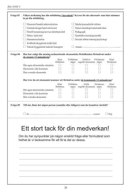 I framtidens skugga - SOM-institutet - Göteborgs universitet