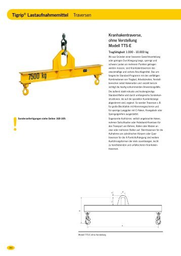 Tigrip® Lastaufnahmemittel Traversen - ++Lange Hebetechnik eK