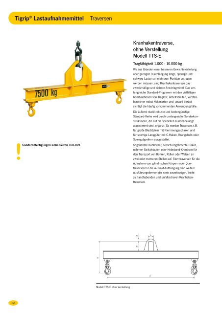 Tigrip® Lastaufnahmemittel Traversen - ++Lange Hebetechnik eK