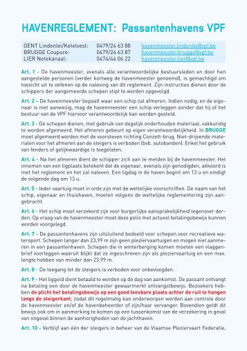 Download reglement - Vlaamse Pleziervaart Federatie