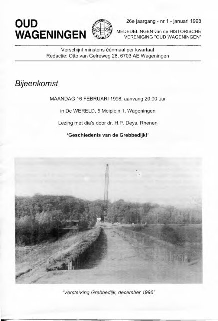 Contactblad 1998 - Historische vereniging Oud-Wageningen