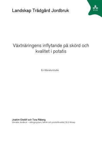 Växtnäring till potatis - Lyckeby Industrial AB