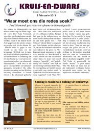 KRUIS-EN-DWARS - kruin-kerk.co.za