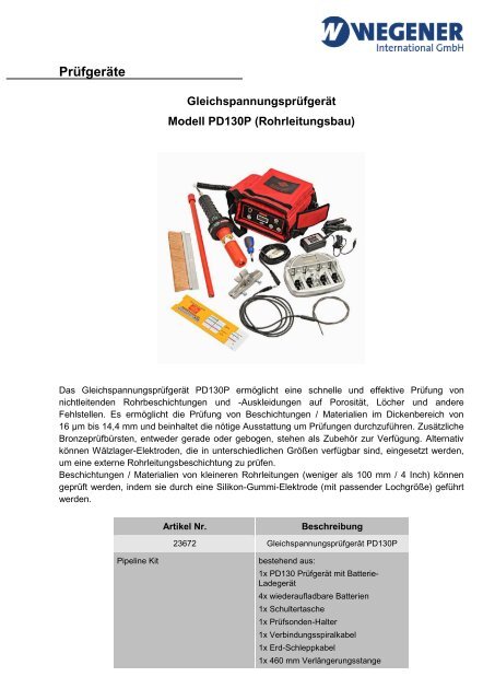 Prospekt Prüftechnik (PDF)