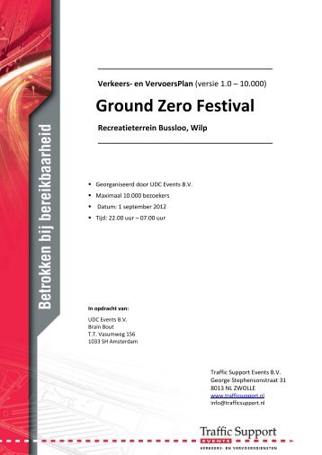 Ground Zero Festival - Traffic Support - Login