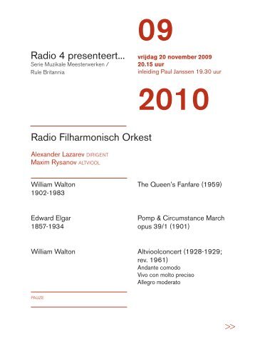 Radio 4 presenteert... Radio Filharmonisch Orkest - Tros