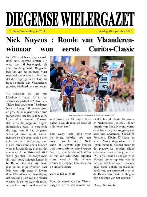 winnaar won eerste Curitas-Classic - Koninklijk Diegem-Sport