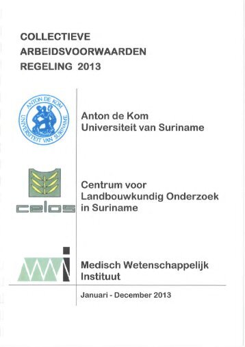Collectieve Arbeidsvoorwaarden Regeling (AVR) - Anton de Kom ...