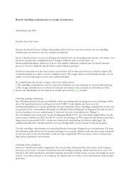 Brief van rector tot uitnodiging ouderbijdrage - Geert Groote College