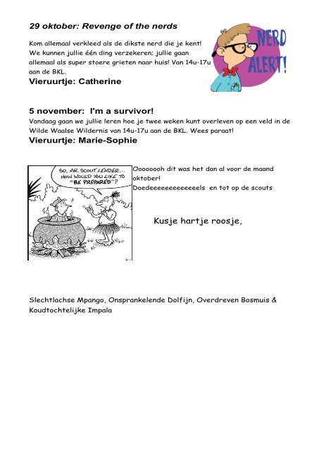 1 oktober - Scoutingranst