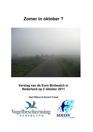 Verslag van de Euro Birdwatch in Nederland op 2 oktober 2011