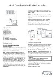 Altech Expansionskärl – skötsel och montering - RSK Databasen