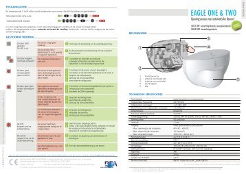 Handleiding Eagle One - BEA Pedestrian