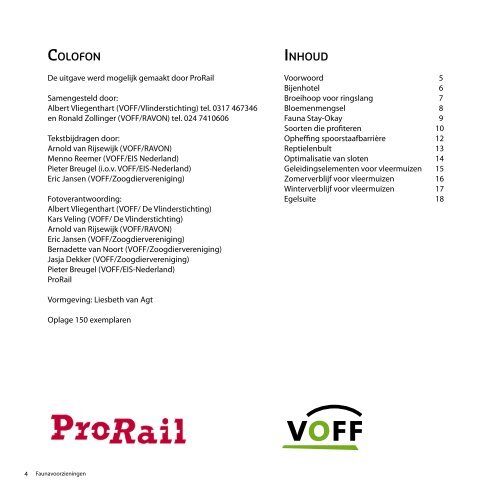 Kleine Faunavoorzieningen - ProRail