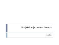 Projektiranje sastava betona