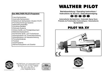 PILOT WA XV _W-Betriebsanleitung.indd