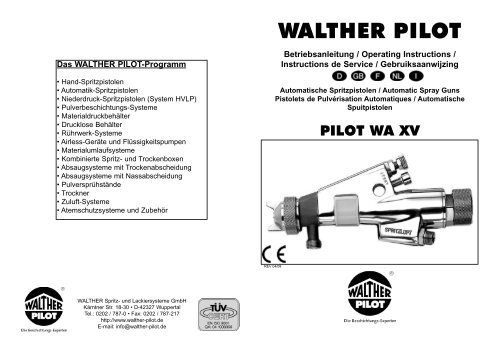 PILOT WA XV _W-Betriebsanleitung.indd