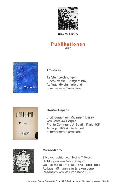 publikationen_files/Liste der Publikationen.pdf - Heinz Trökes ...