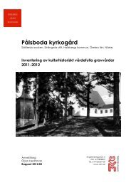 Rapport 2012-03. Pålsboda.pdf - Örebro läns museum