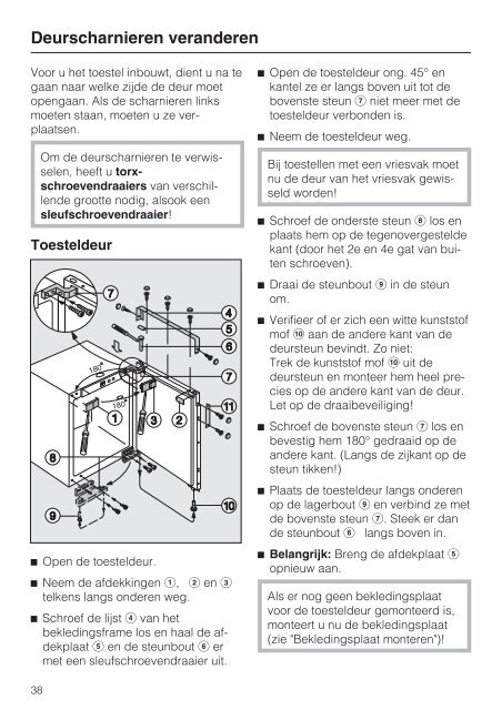 Montage- en gebruiksaanwijzing Koelkast K 9202 E K ... - Electrostore