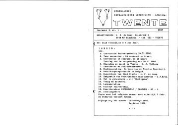 jaargang 1987 - NGV afdeling Twente - Nederlandse ...