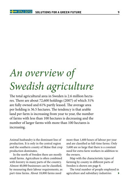 Sweden! - International Federation of Agricultural Journalists