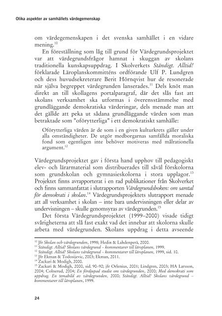 Rapport: Framtiden och samhällets grundläggande värden