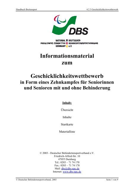 2009 [HANDBUCH BREITENSPORT] - DBS