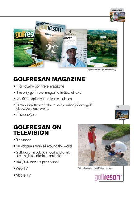 scandinavia's leading marketplace for the golf travel business