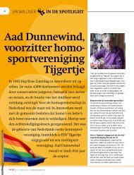 Aad Dunnewind, voorzitter homo sportvereniging Tijgertje