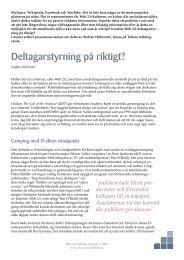 Deltagarstyrning på riktigt? (140 kB)