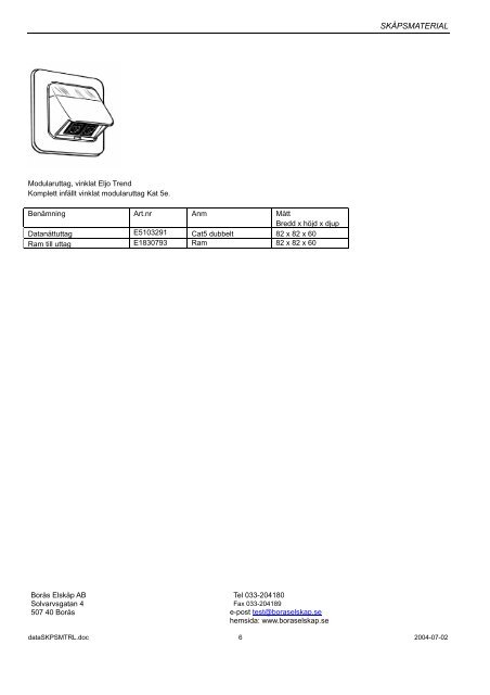 PDF Datablad - INUstyr AB