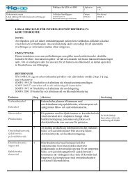 Korttidsboende instruktioner informationsöverföring