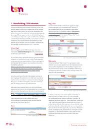 1. Handleiding TSN Intranet - TSN Thuiszorg