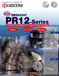 MEGACOAT PR-12 Series for Milling & Drilling - Kyocera