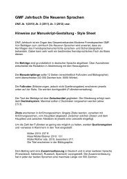 GMF Jahrbuch Die Neueren Sprachen - GMF – Gesamtverband ...