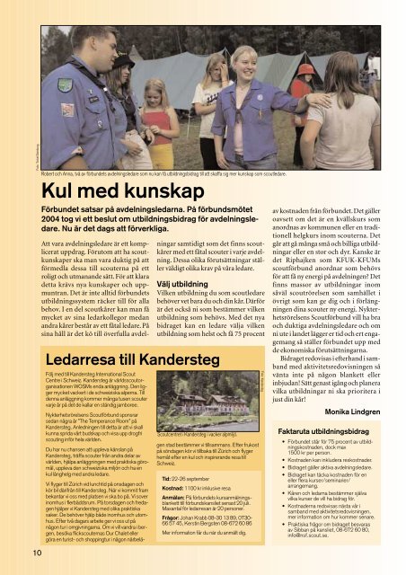 Scouting Spirit nummer 2 2004 - Nykterhetsrörelsens Scoutförbund