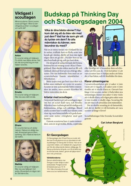 Scouting Spirit nummer 2 2004 - Nykterhetsrörelsens Scoutförbund