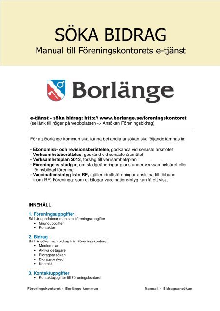 Manual Bidragsansökan.pdf - Borlänge kommun