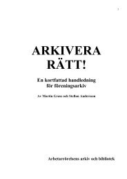 Arkivera Rätt!