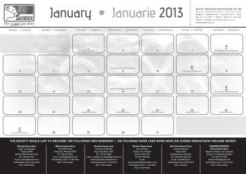 January • Januarie 2013 January • Januarie 2013 - Sussex Cattle ...